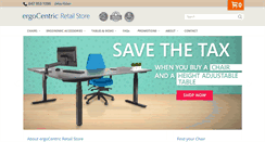 Desktop Screenshot of ergocentricstore.com